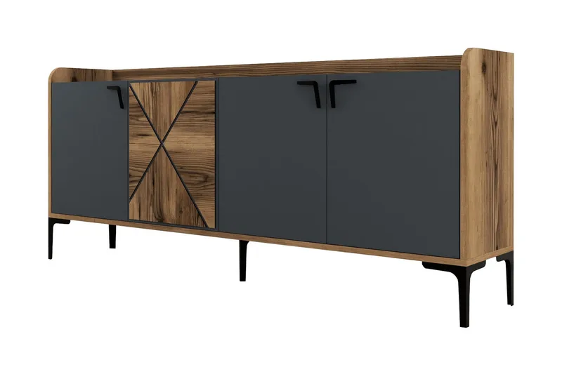 Apupöytä Urgby 180x78 cm, Ruskea