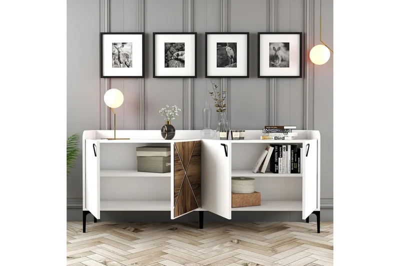 Apupöytä Urgby 180x78 cm - Valkoinen - Huonekalut - Pöytä & ruokailuryhmä - Apupöytä & sivupöytä - Konsolipöytä