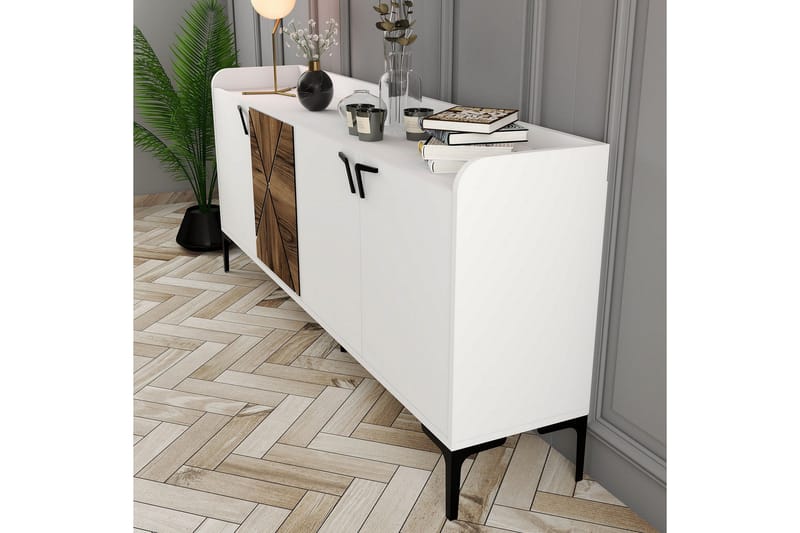 Apupöytä Urgby 180x78 cm - Valkoinen - Huonekalut - Pöytä & ruokailuryhmä - Apupöytä & sivupöytä - Konsolipöytä