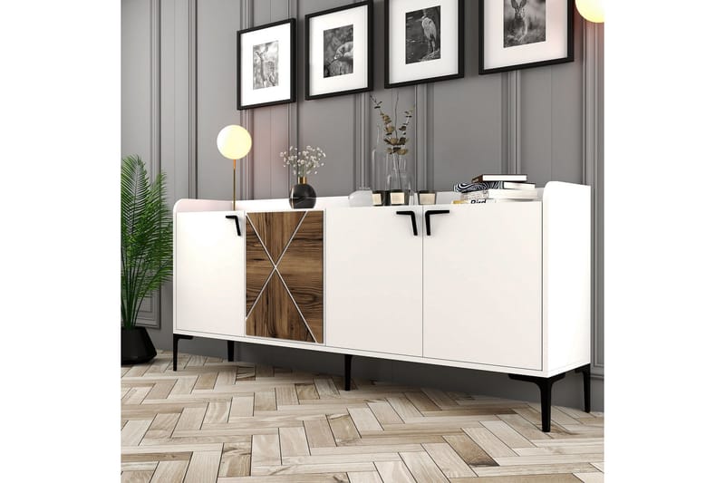 Apupöytä Urgby 180x78 cm - Valkoinen - Huonekalut - Pöytä & ruokailuryhmä - Apupöytä & sivupöytä - Konsolipöytä