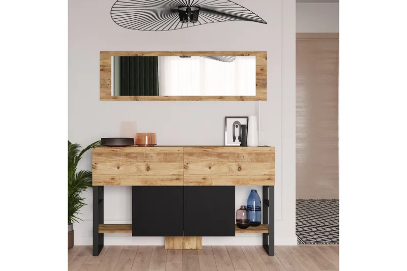 Apupöytä Violaceae 139x83,6 cm - Vihreä - Huonekalut - Pöytä & ruokailuryhmä - Apupöytä & sivupöytä - Konsolipöytä