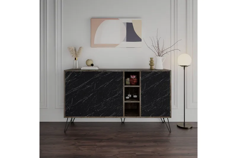 Apupöytä Violaceae 142x83 cm - Ruskea - Huonekalut - Pöytä & ruokailuryhmä - Apupöytä & sivupöytä - Konsolipöytä