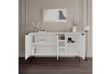 Apupöytä Violaceae 142x83 cm - Valkoinen - Huonekalut - Pöytä & ruokailuryhmä - Apupöytä & sivupöytä - Eteispöytä