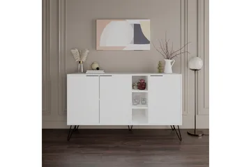 Apupöytä Violaceae 142x83 cm - Valkoinen - Huonekalut - Pöytä & ruokailuryhmä - Apupöytä & sivupöytä - Eteispöytä