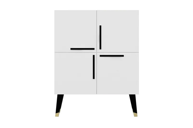 Apupöytä Violaceae 70x90 cm, Valkoinen