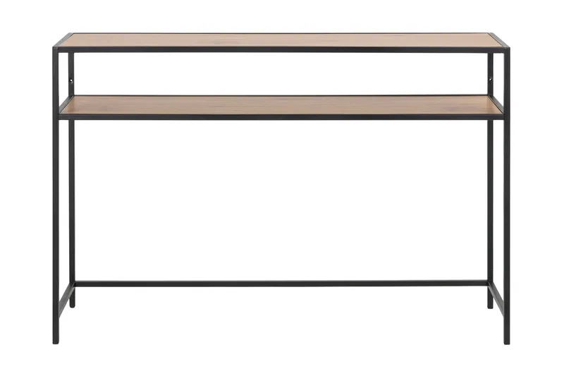 Apupöytä Walmon 120 cm, Luonnonväri/Matta Musta