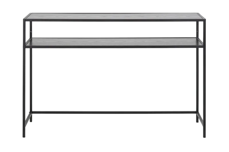 Apupöytä Walmon 120 cm, Musta/Matta Musta