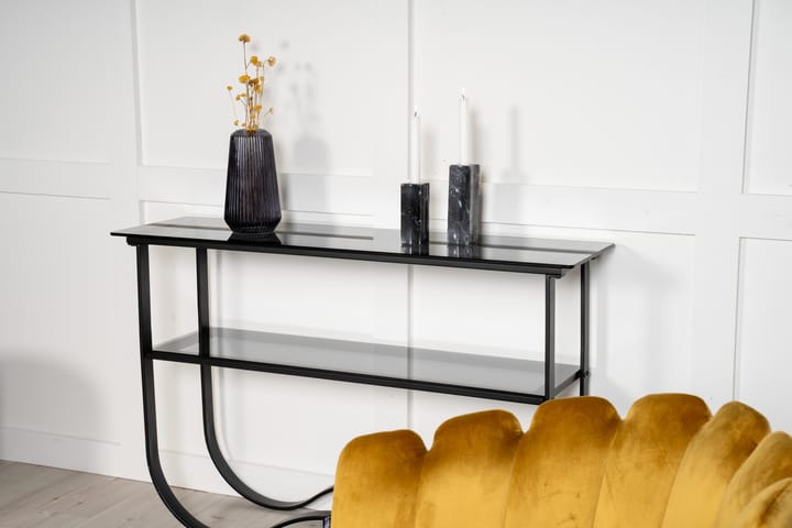 Apupöytä Wavy 117 cm - Musta - Eteispöytä - Konsolipöytä