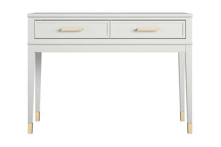 Apupöytä Westerleigh 105 cm Valkoinen - CosmoLiving - Konsolipöytä - Eteispöytä