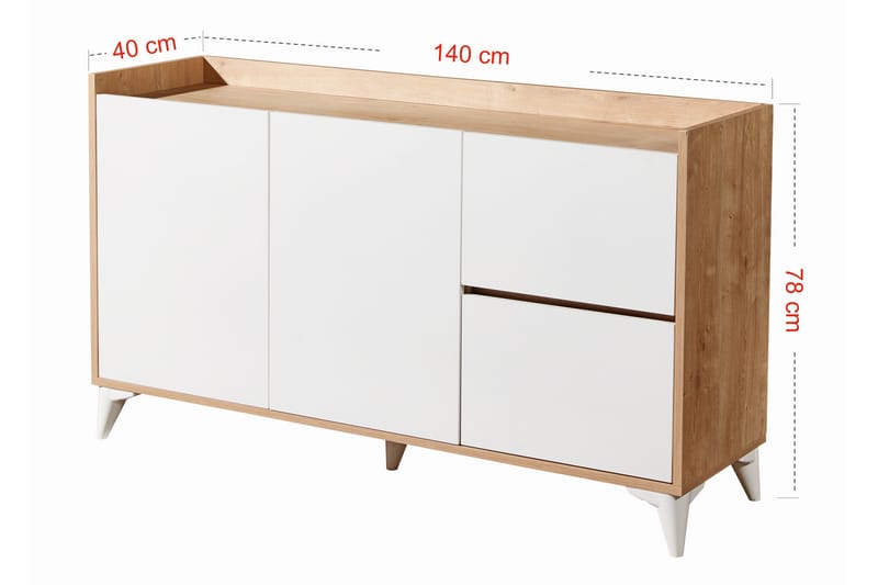 Apupöytä Zakkum 140x78 cm - Sininen - Huonekalut - Pöytä & ruokailuryhmä - Apupöytä & sivupöytä - Konsolipöytä
