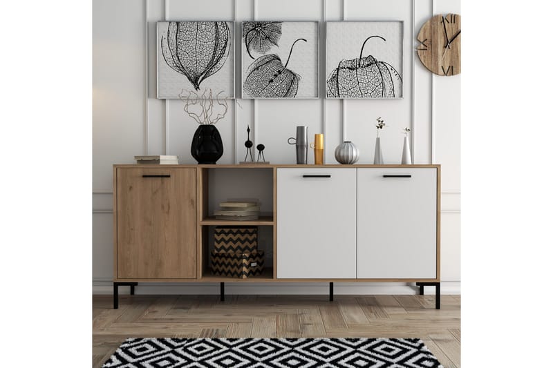 Apupöytä Zakkum 180x80 cm - Ruskea - Huonekalut - Pöytä & ruokailuryhmä - Apupöytä & sivupöytä - Konsolipöytä
