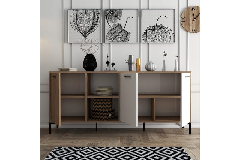 Apupöytä Zakkum 180x80 cm - Ruskea - Huonekalut - Pöytä & ruokailuryhmä - Apupöytä & sivupöytä - Konsolipöytä