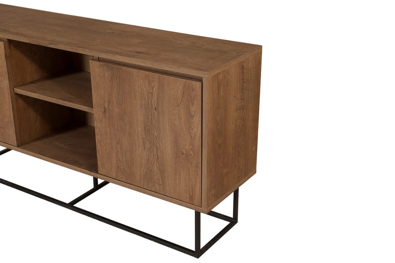 Apupöytä Zela 140 cm - Tummanruskea/Musta - Huonekalut - Pöytä & ruokailuryhmä - Apupöytä & sivupöytä - Konsolipöytä