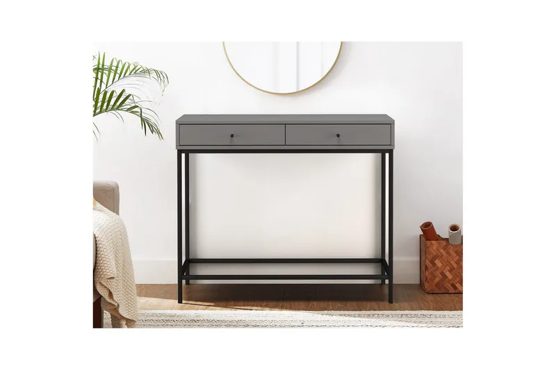 Konsolipöytä Celine Harmaa - Harmaa - Huonekalut - Pöytä & ruokailuryhmä - Apupöytä & sivupöytä - Konsolipöytä