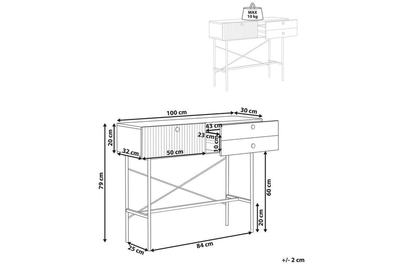 Konsolipöytä Coventry - Huonekalut - Pöytä & ruokailuryhmä - Apupöytä & sivupöytä - Konsolipöytä