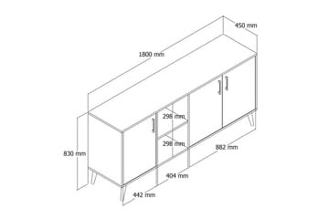 Desgrar konsolipöytä 180x80 cm - Huonekalut - Pöytä & ruokailuryhmä - Apupöytä & sivupöytä - Konsolipöytä
