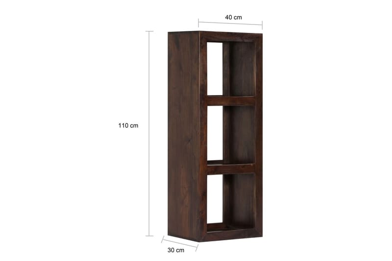 Hylly 40x30x110 cm täysi akaasiapuu - Ruskea - Huonekalut - Pöytä & ruokailuryhmä - Apupöytä & sivupöytä - Konsolipöytä