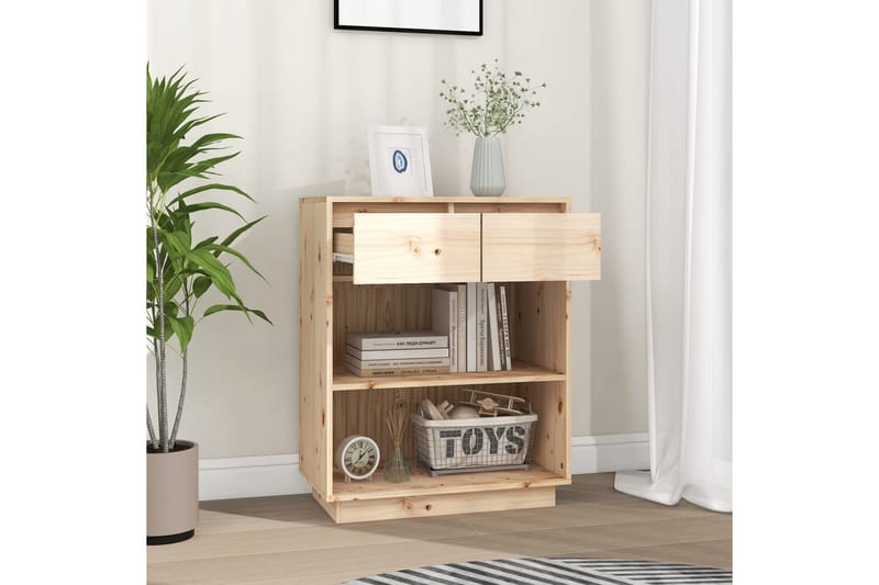Konsolikaappi 60x34x75 cm täysi mänty - Ruskea - Huonekalut - Pöytä & ruokailuryhmä - Apupöytä & sivupöytä - Konsolipöytä