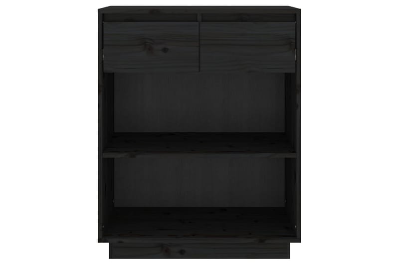 Konsolikaappi musta 60x34x75 cm täysi mänty - Musta - Huonekalut - Pöytä & ruokailuryhmä - Apupöytä & sivupöytä - Konsolipöytä