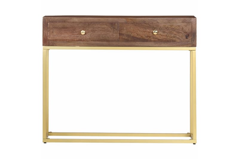 Konsolipöytä 90x30x75 cm täysi mangopuu - Huonekalut - Pöytä & ruokailuryhmä - Apupöytä & sivupöytä - Konsolipöytä