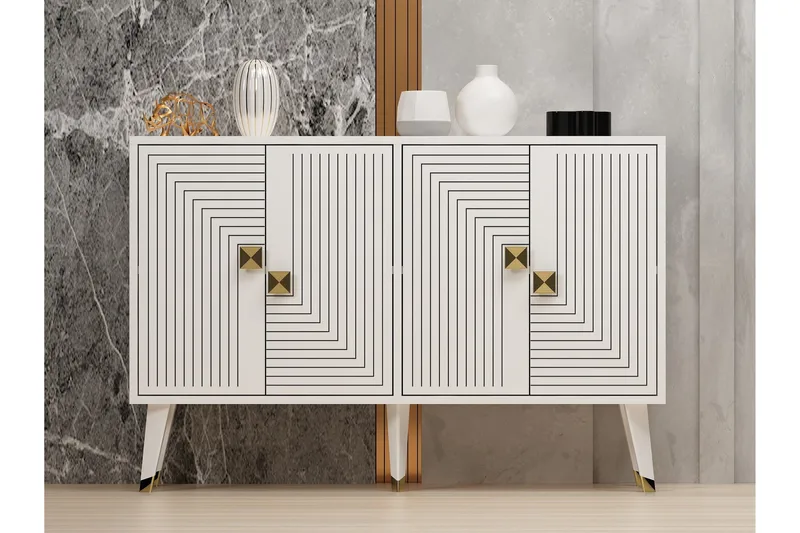 Konsolipöytä Ahart 120 cm, Valkoinen