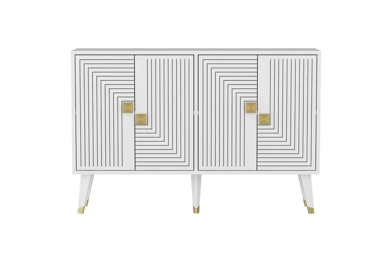 Konsolipöytä Ahart 120 cm - Valkoinen - Säilytys - Säilytyskalusteet - Senkki