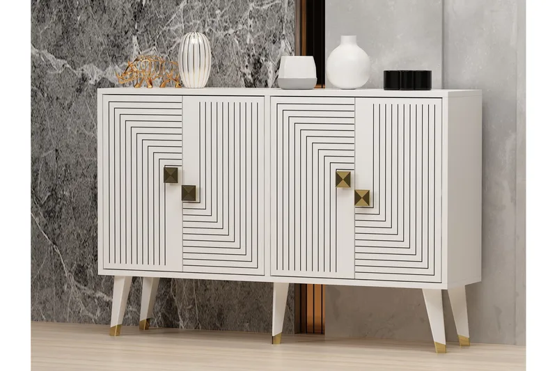 Konsolipöytä Ahart 120 cm - Valkoinen - Säilytys - Säilytyskalusteet - Senkki