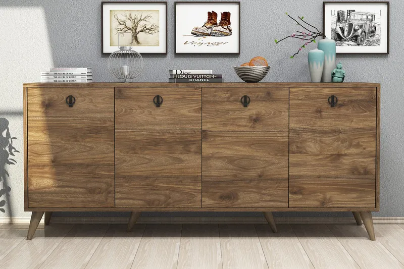 Konsolipöytä Athodna konsolipöytä 180 cm Brun - Huonekalut - Pöytä & ruokailuryhmä - Apupöytä & sivupöytä - Konsolipöytä