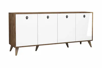 Konsolipöytä Athodna konsolipöytä 180 cm Vit, Mörkbrun