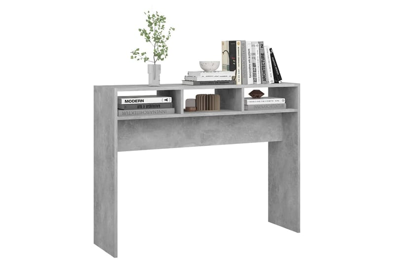 Konsolipöytä betoninharmaa 105x30x80 cm lastulevy - Huonekalut - Pöytä & ruokailuryhmä - Apupöytä & sivupöytä - Konsolipöytä