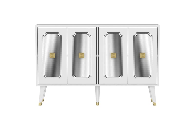 Konsolipöytä Derasi 120 cm - Valkoinen - Säilytys - Säilytyskalusteet - Senkki