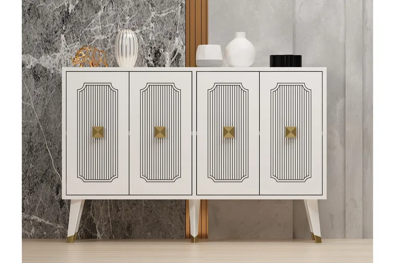 Konsolipöytä Derasi 120 cm, Valkoinen