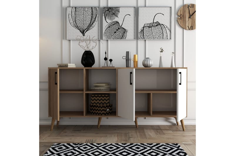 Konsolipöytä Desgrar konsolipöytä 180x80 cm Ruskea - Huonekalut - Pöytä & ruokailuryhmä - Apupöytä & sivupöytä - Konsolipöytä