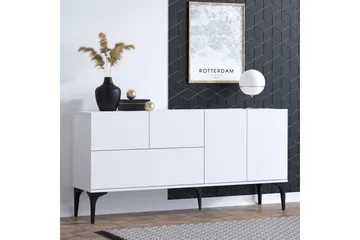Konsolipöytä Glise 150 cm - Musta/Valkoinen - Säilytys - Säilytyskalusteet - Senkki