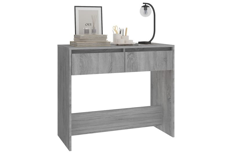 Konsolipöytä harmaa Sonoma 89x41x76,5 cm lastulevy - Harmaa - Huonekalut - Pöytä & ruokailuryhmä - Apupöytä & sivupöytä - Konsolipöytä