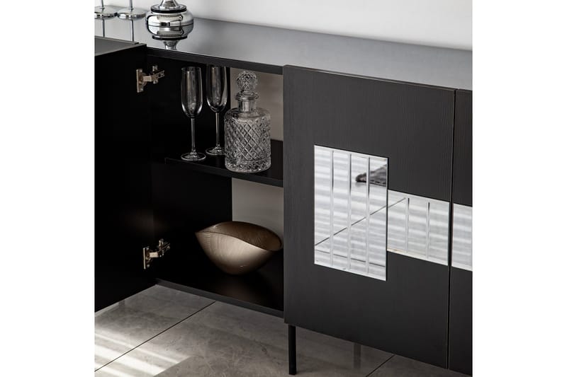 Konsolipöytä Jalacea 180 cm - Musta - Säilytys - Säilytyskalusteet - Senkki