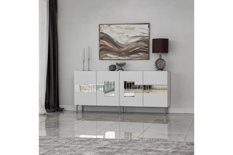 Konsolipöytä Jalacea 180 cm - Valkoinen - Säilytys - Säilytyskalusteet - Senkki