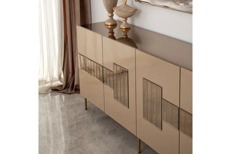 Konsolipöytä Jalacea 180 cm - Pronssi - Säilytys - Säilytyskalusteet - Senkki