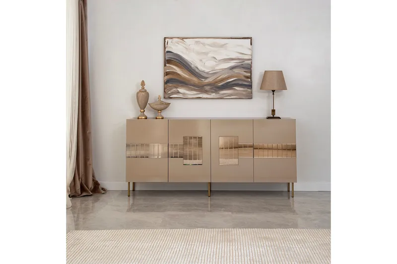 Konsolipöytä Jalacea 180 cm - Pronssi - Säilytys - Säilytyskalusteet - Senkki