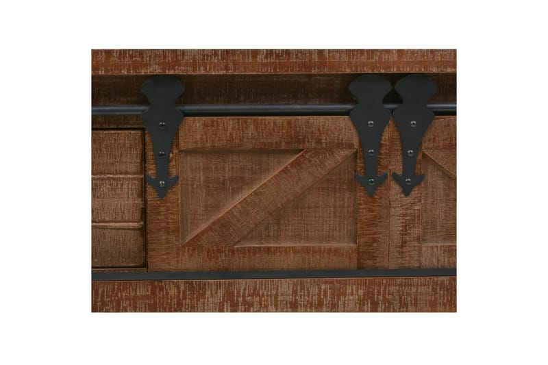 Konsolipöytä kiinteä kuusipuu 131x35,5x75 cm ruskea - Ruskea - Huonekalut - Pöytä & ruokailuryhmä - Apupöytä & sivupöytä - Konsolipöytä