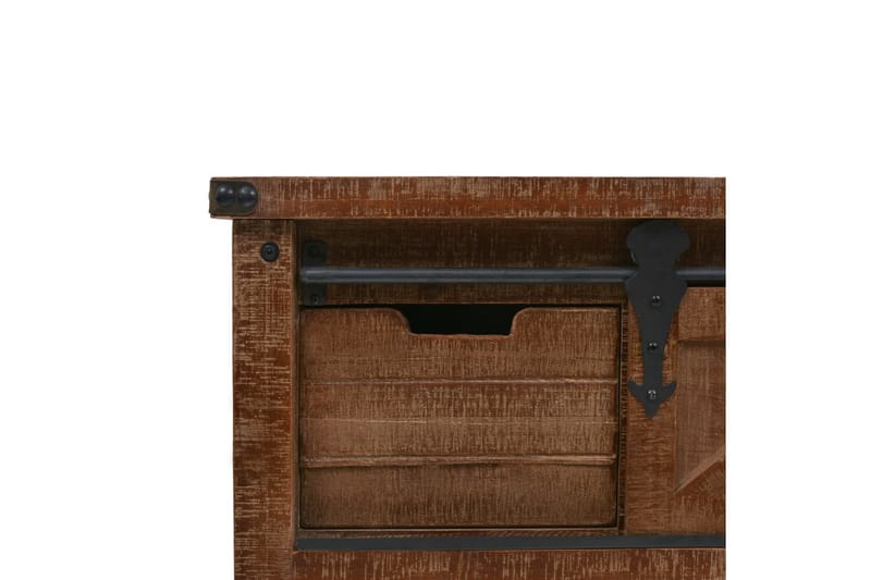 Konsolipöytä kiinteä kuusipuu 131x35,5x75 cm ruskea - Ruskea - Huonekalut - Pöytä & ruokailuryhmä - Apupöytä & sivupöytä - Konsolipöytä