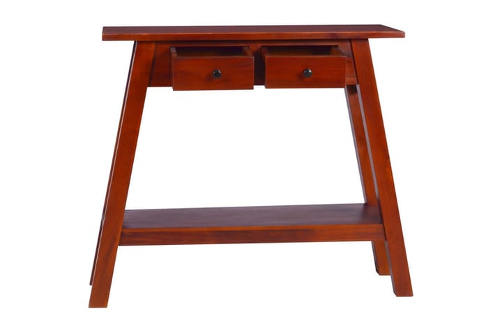 Konsolipöytä klassinen ruskea 90x30x75 cm täysi mahonki - Ruskea - Konsolipöytä - Eteispöytä