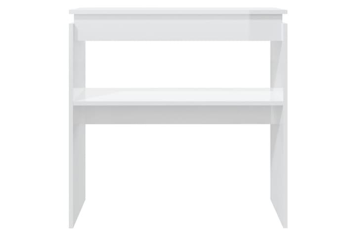 Konsolipöytä korkeakiilto valkoinen 80x30x80 cm lastulevy - Valkoinen - Konsolipöytä - Eteispöytä