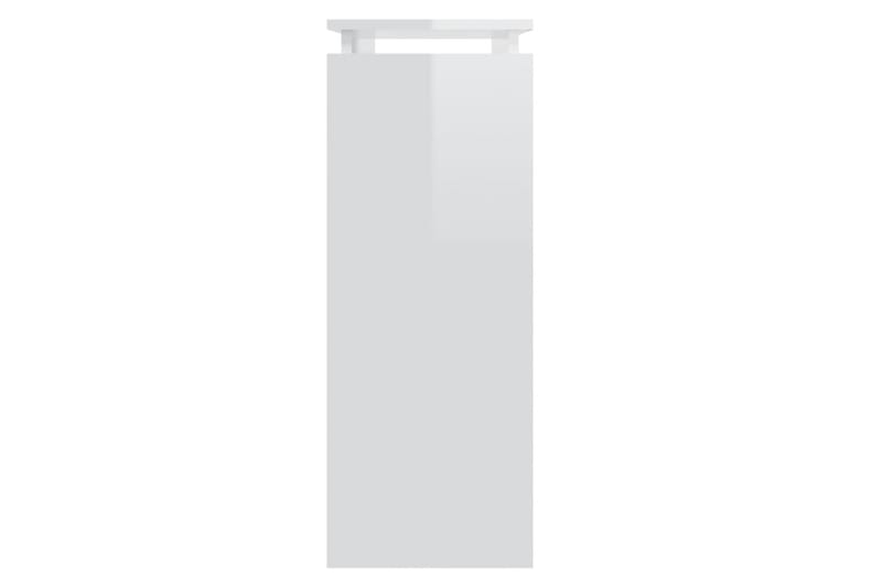 Konsolipöytä korkeakiilto valkoinen 80x30x80 cm lastulevy - Valkoinen - Huonekalut - Pöytä & ruokailuryhmä - Apupöytä & sivupöytä - Konsolipöytä