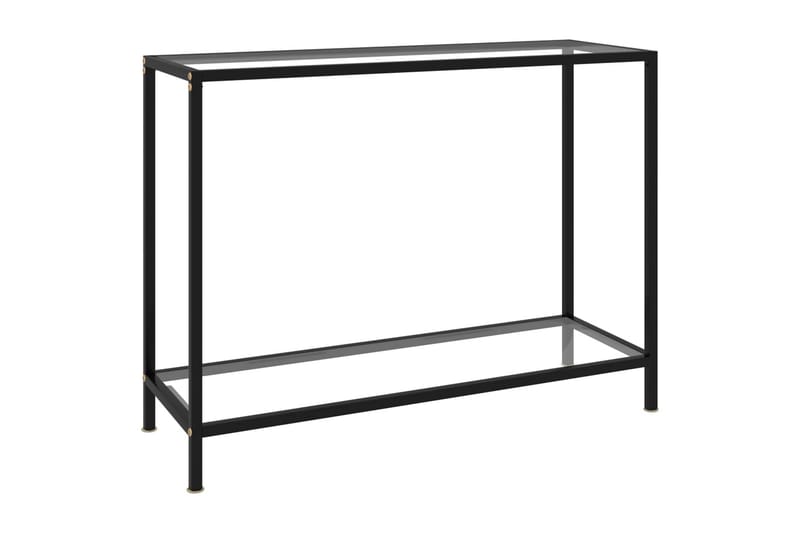 Konsolipöytä läpinäkyvä 100x35x75 cm karkaistu lasi - Läpinäkyvä - Huonekalut - Pöytä & ruokailuryhmä - Apupöytä & sivupöytä - Konsolipöytä