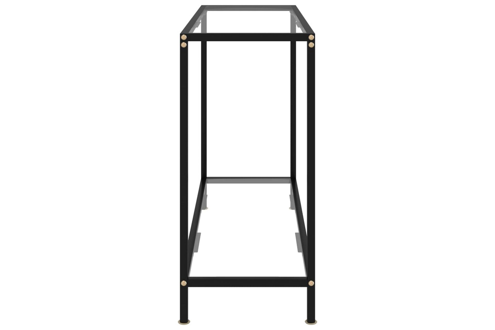 Konsolipöytä läpinäkyvä 100x35x75 cm karkaistu lasi - Läpinäkyvä - Huonekalut - Pöytä & ruokailuryhmä - Apupöytä & sivupöytä - Konsolipöytä