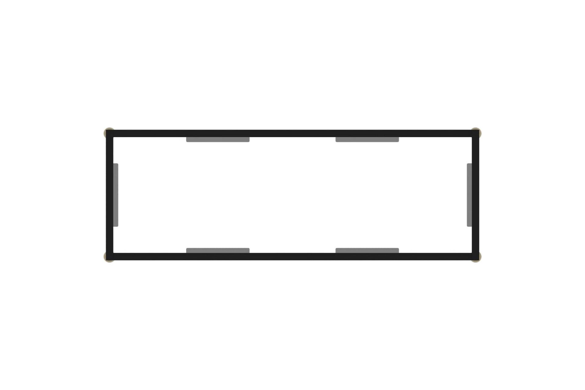 Konsolipöytä läpinäkyvä 100x35x75 cm karkaistu lasi - Läpinäkyvä - Huonekalut - Pöytä & ruokailuryhmä - Apupöytä & sivupöytä - Konsolipöytä