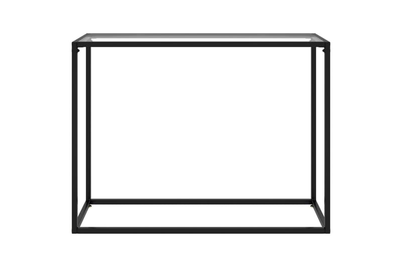 Konsolipöytä läpinäkyvä 100x35x75 cm karkaistu lasi - Huonekalut - Pöytä & ruokailuryhmä - Apupöytä & sivupöytä - Konsolipöytä