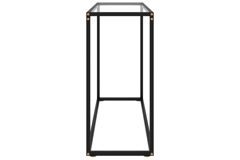 Konsolipöytä läpinäkyvä 100x35x75 cm karkaistu lasi - Huonekalut - Pöytä & ruokailuryhmä - Apupöytä & sivupöytä - Konsolipöytä