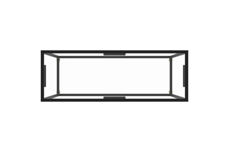 Konsolipöytä läpinäkyvä 100x35x75 cm karkaistu lasi - Huonekalut - Pöytä & ruokailuryhmä - Apupöytä & sivupöytä - Konsolipöytä